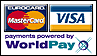 Tarjeta de cr�dito para nuestros equipos de medida en WorlPay.