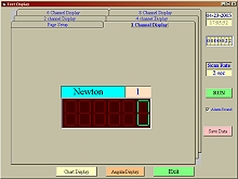 Digitale Darstellung der Software vom Kraftmesser