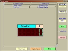 Digitale Darstellung der Software vom Kraftmesser