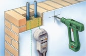 Ortungsger�t / Metall-Scanner / Leitungssuchger�t Multifinder im praktischen Einsatz an der Baustelle