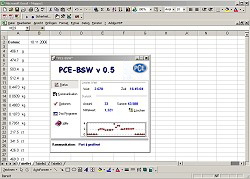 Optionale Übertragungssoftware der Kleinwaage PCE-BSH 6000