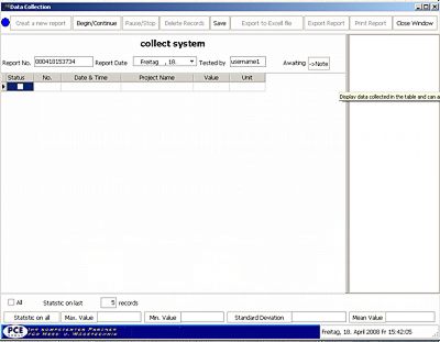 Software vom Rauheitsmesser PCE-RT1200