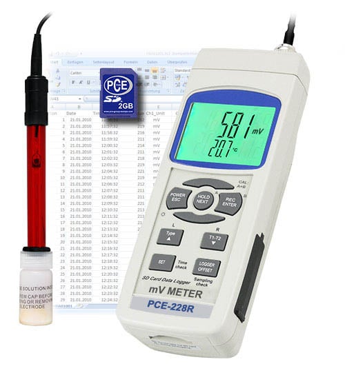 Das Redox-Messgerät PCE-228-R inkl. Redox-Elektrode OPR-14