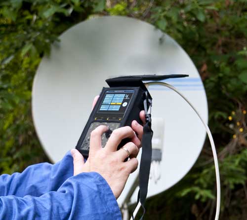 Satelliten-Messger�t zum einfachen und schnellen Ausrichten von   Sat-Anlagen.