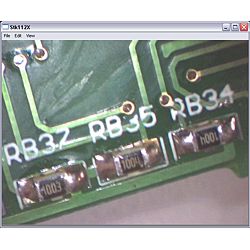 Anwendung des USB - Mikroskop PCE-MM 200 bei der Untersuchung einer Platine