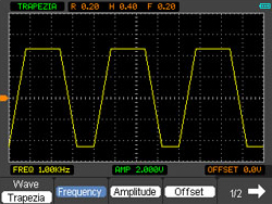 Funktionsgenerator im Oszilloskop