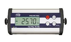 Display der Plattformwaage PCE-PS 75XL mit RS-232 Schnittstelle und internem Akku
