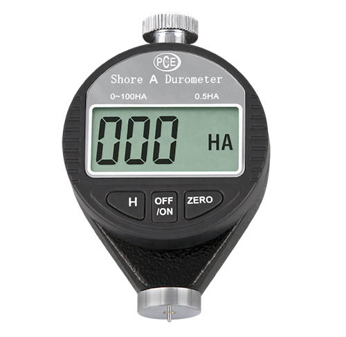 PCE-DD A Digital Durometer to measure Shore A hardness in shoft gums, rubber and elastomers.