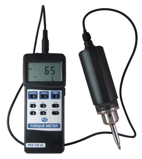 Digital torque meter PCE-TM 80