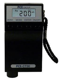 the PCE-CT 30 coating thickness meter for measuring coatings on steel or non.ferrous metals.