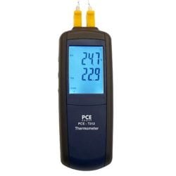PCE-T312 digital contact thermometer with two channels.