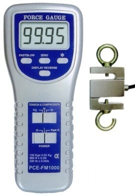 PCE-FM 1000 force gauge for measuring traction and compression up to 100kg.