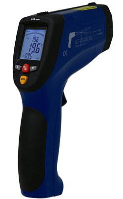 The PCE-891 series infrared thermometer has a temperature range from -50 ºC up to 1200 ºC.