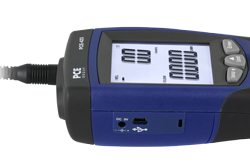 Data can be continuously transfered to the PCE-423 anemometer via the USB port.