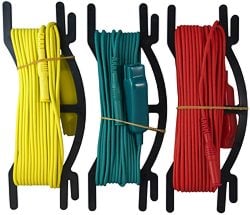 PCE-ERT 10 series earth resistance tester: Testing cables are marked with different colors for a better orientation.