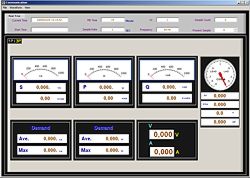 Three-phase power analyzer PCE-GPA 62: The software also shows data as columns or figures.