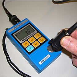 recalibration of the PCE-TG100 material thickness meter