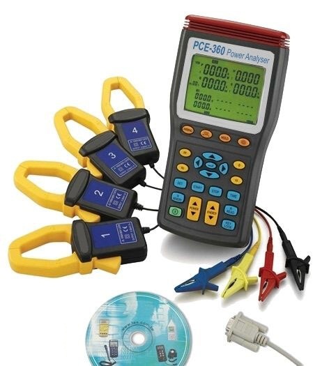 The PCE-360 power analyzer is ideal to perform an analysis over a long period of time.