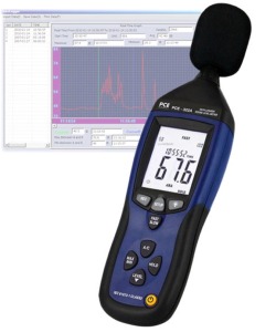 PCE 322 A sound level meter with data logger with memeory and software