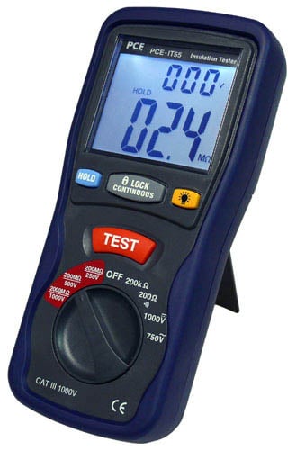 the PCE-IT 55 insulation meter