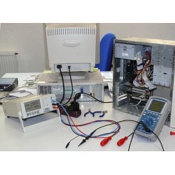 the PCE-PA 6000 digital multimeter used n repairing a computer