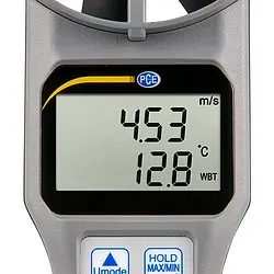 Air Humidity Meter PCE-VA 20 display