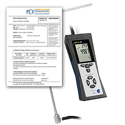 Flow Meter PCE-HVAC 2-ICA incl. ISO Calibration Certificate