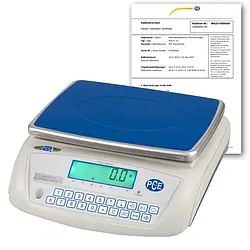 Parcel Scale PCE-WS 30-ICA Incl. ISO Calibration Certificate