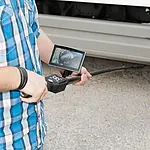 Industrial Borescope PCE-IVE 320 under vehicle application