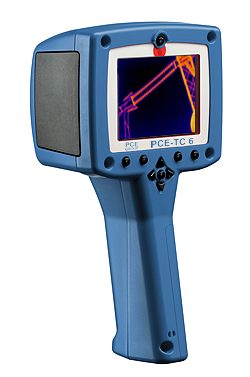 Parte trasera de la cámara termográfica pce-tc 6