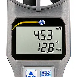 Medidor de temperatura PCE-VA 20-ICA - Pantalla