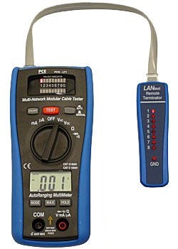 Analizzatore LAN con funzione multimetro PCE-LT1