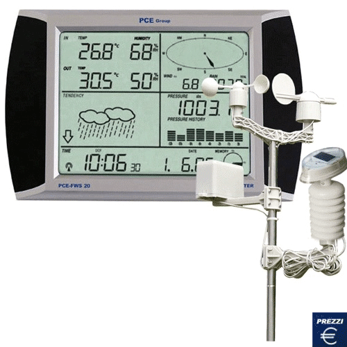 Stazione meteorologica PCE-FWS 20 con modulo solare