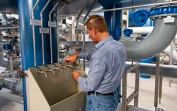 Dissolved Oxygen Meter in water treatment plant.