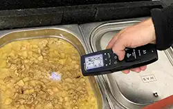 Infrared thermometer PCE-IR 90 application.