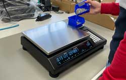 Compact balances in an application.