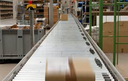 Shipping scales application in the goods distribution center.