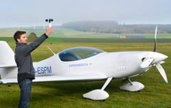 Wind Speed Meter with a vane sensor at airport.