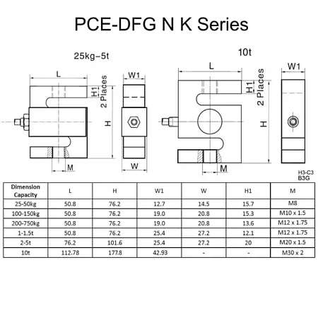 Force Gage Technical drawing