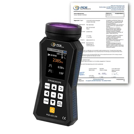 Handheld Tachometer PCE-LES 308UV-385-ICA