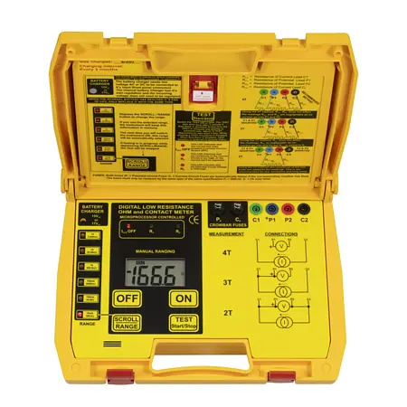 Micro-, milli-, megohmmeter Frontal