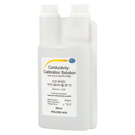 Conductivity solution potassium chloride 1413µS/cm