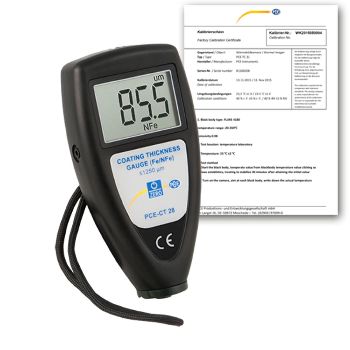 NDT Test Instruments PCE-CT 28-ICA incl. ISO Calibration Certificate 