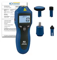 Tachometer PCE-DT 65-ICA Incl. ISO Calibration Certificate 