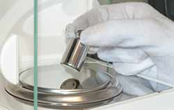 Uso de uma balança verificada.