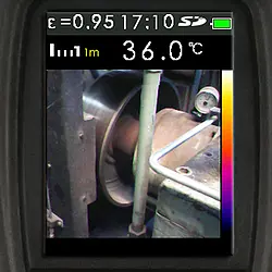Câmera de inspeção - Imagem da tela