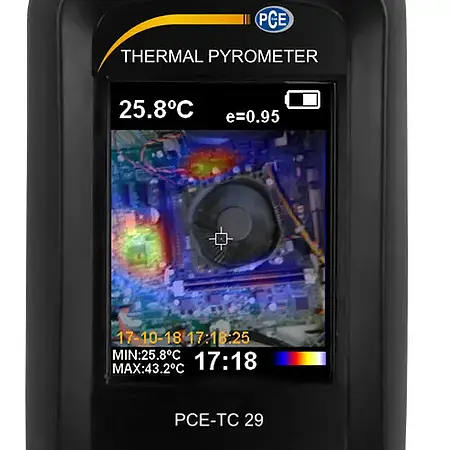 Câmera termográfica - Função de sobreposição de imagem