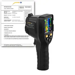 Câmera termográfica inclui certificado de calibração ISO