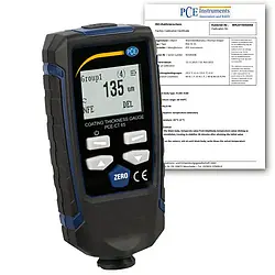 Medidor automotivo inclui certificado de calibração ISO