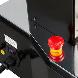Máquina de ensaio - Botão de parada de emergência